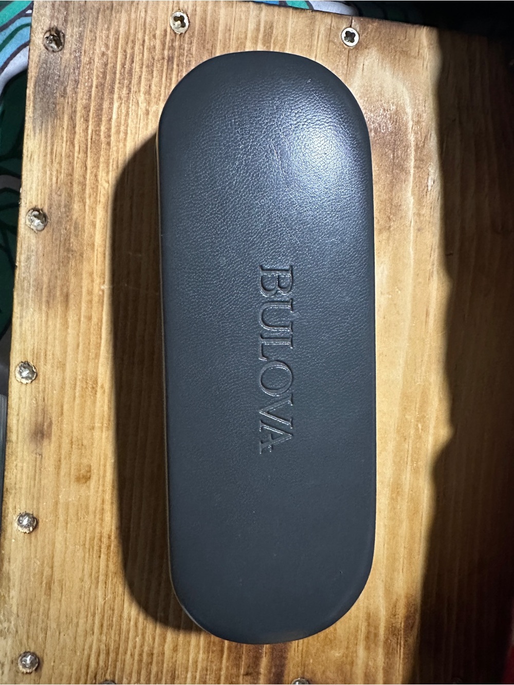Bulova Black Eyewear Case with Embossed Logo( 3 different eyewear boxes)